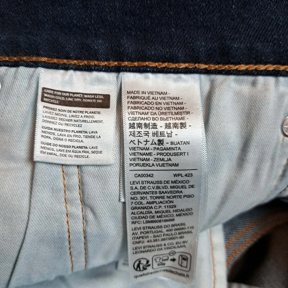 Levi's 514 Men's Size 36x30 Straight Leg Denim blue Jeans  Stretch New